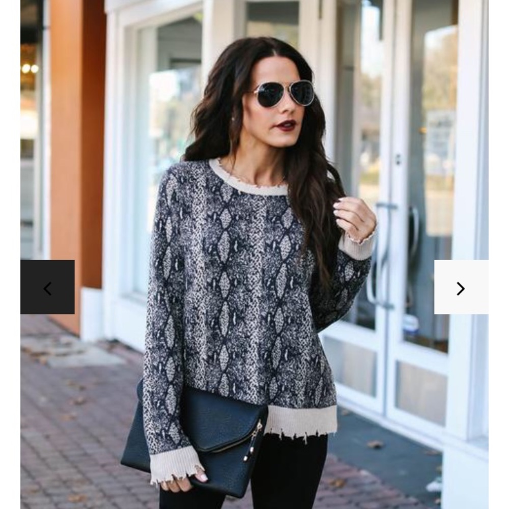 Vici snake print sweater